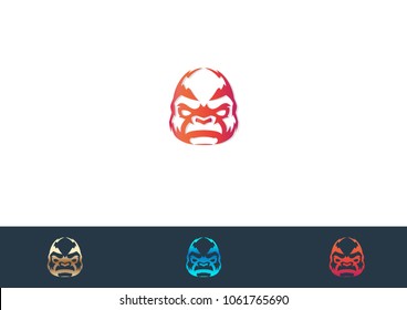 Monkey Logo Template Vector Icon Illustration Design