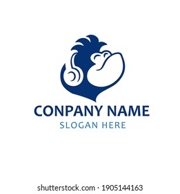 Logo-Vorlagen von Affen mit Farben