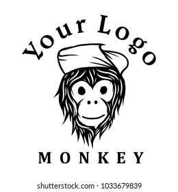 Monkey logo vector