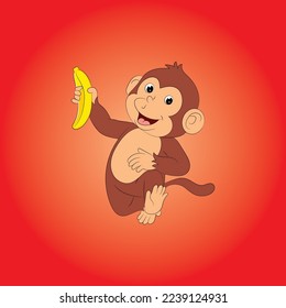 monkey logo vector design illustration template 8.eps
