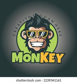 monkey logo vector design illustration template 1.eps
