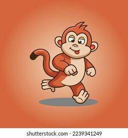 monkey logo vector design illustration template 4.eps
