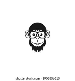 monkey logo vector and icon