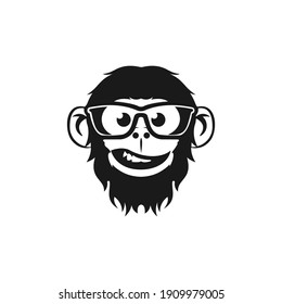 monkey logo vector and icon