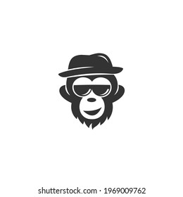 monkey logo vector and icon