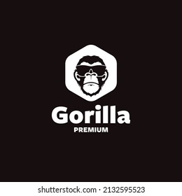 Monkey logo vector icon illustration design Premium Vector