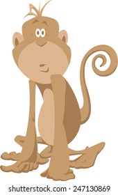 Monkey looks at ud strangely a bit.