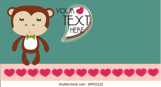 monkey love card 8