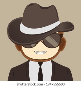 Monkey Mafia Mascot Vector Design