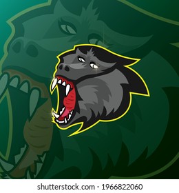 monkey mascot esport logo design
