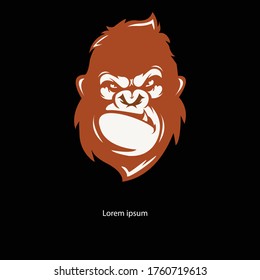 MONKEY MASCOT-LOGO-DESIGNS-Konzept, Vektorgrafik