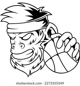 monkey modern icon for ui,ux,website,app,mobile,web,presentaion,flyer,brochure