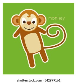 monkey new year 2016 joyful green