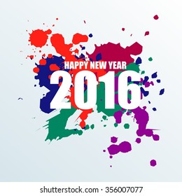 Monkey New Year 2016 Vector Template