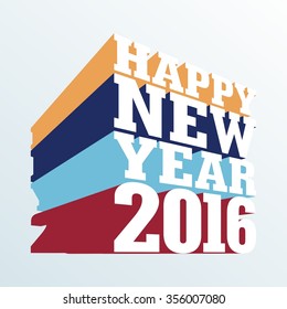 Monkey New Year 2016 Vector Template