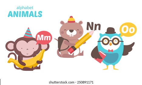 Monkey, Nutria, Owl