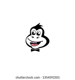 monkey orthodontic mascot logo