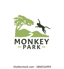 Monkey Park Logo Design Template