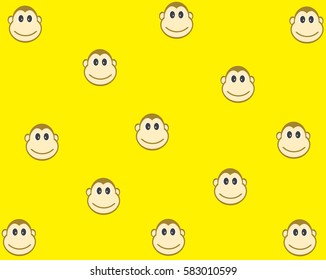 monkey pattern and background vector