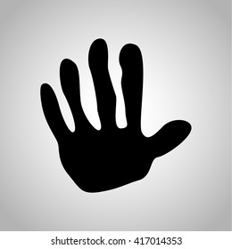 Monkey paw print icon