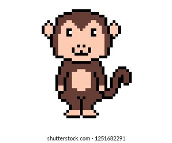 Monkey Pixel Art