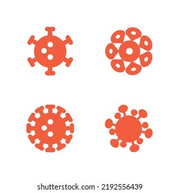 Monkey pox, coronavirus    glyph vector set