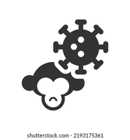 Monkey pox epidemic vector  sign