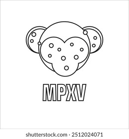 Icono de la viruela del mono, virus MPCV
