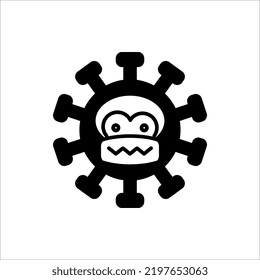 Monkey Pox virus infection icon design. Vector illustration isolated