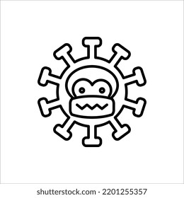 Monkey Pox virus infection icon design. Vector illustration isolated