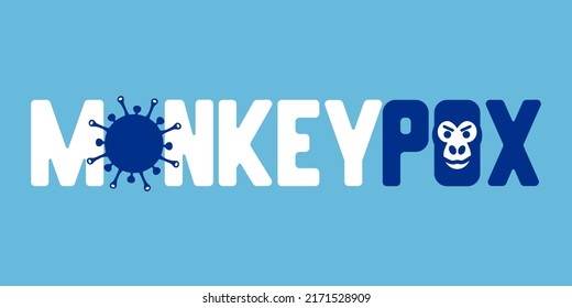 Monkey pox virus outbreak banner. Health monkeypox emergency. Viral dangerous smallpox infection. Medical symptoms, orthopox awareness vector illustration for spreading prevention. Healthcare concept