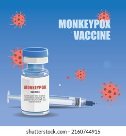 Monkey Pox Virus Vaccine with Injection Syringe