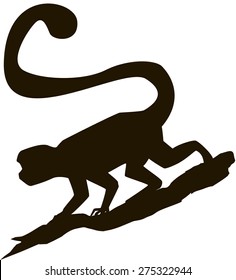 Monkey silhouette