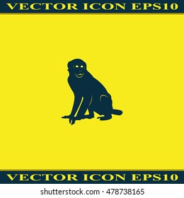 Monkey silhouette.