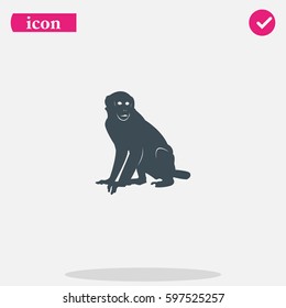 Monkey silhouette.