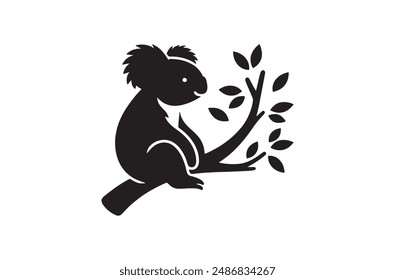 Monkey Silhouette Vector Art illustration