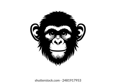 Monkey silhouette vector design Eps