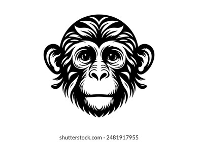 Monkey silhouette vector design Eps