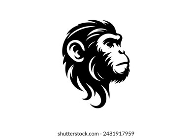 Monkey silhouette vector design Eps