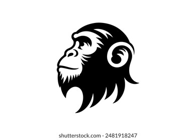 Monkey silhouette vector design Eps