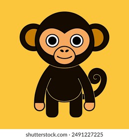 A Monkey silhouette vector illustration