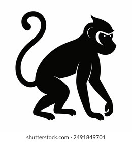 A Monkey silhouette vector illustration