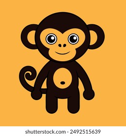 A Monkey silhouette vector illustration