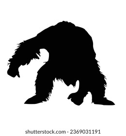 Monkey Silhouette Vector. Monkey Vector Illustration. Monkey Artwork.