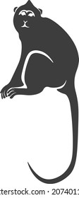 monkey silhouette vector illustration unique and creative