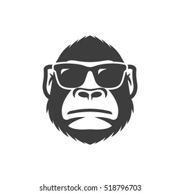 Monkey with sunglasses mascot