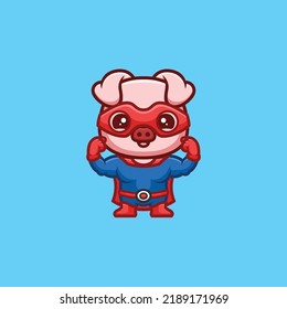 Monkey Super Hero Cute Creative Kawaii Cartoon Mascot Logo