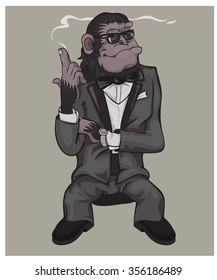 Monkey - a symbol of the coming year as the agent 2016.