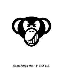 monkey symbol logo design template