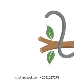 monkey tail vector icon illustration element  design template